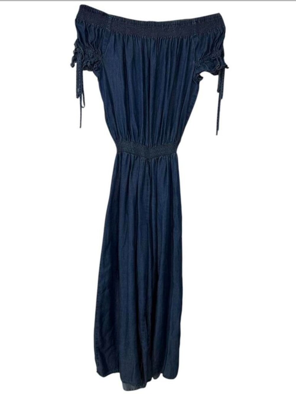 Walter Baker Kaiser Navy Blue Chambray Jumpsuit Size Small